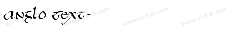 Anglo Text字体转换